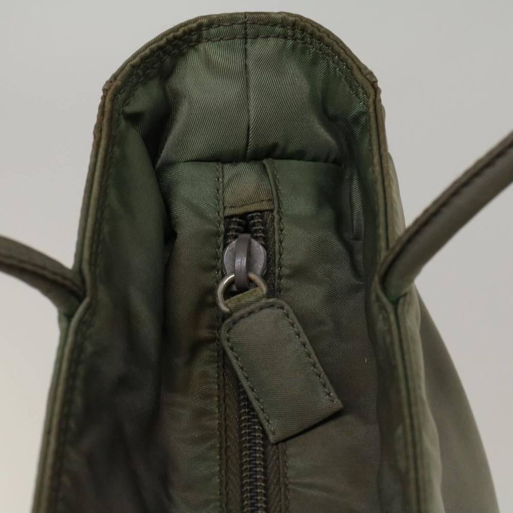 PRADA Hand Bag Nylon Gray Auth 57266 - Picture 10 of 16